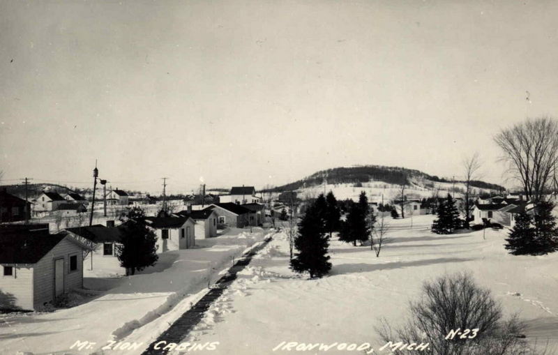 Mt. Zion Cabins - Vintage Postcard